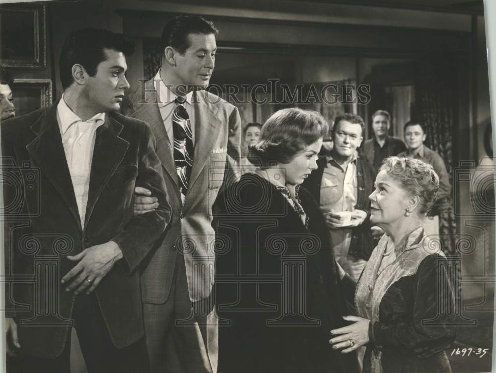 1993 Press Photo Actor Don DeFore with Actors in scene of "Hazel" on Television- Historic Images