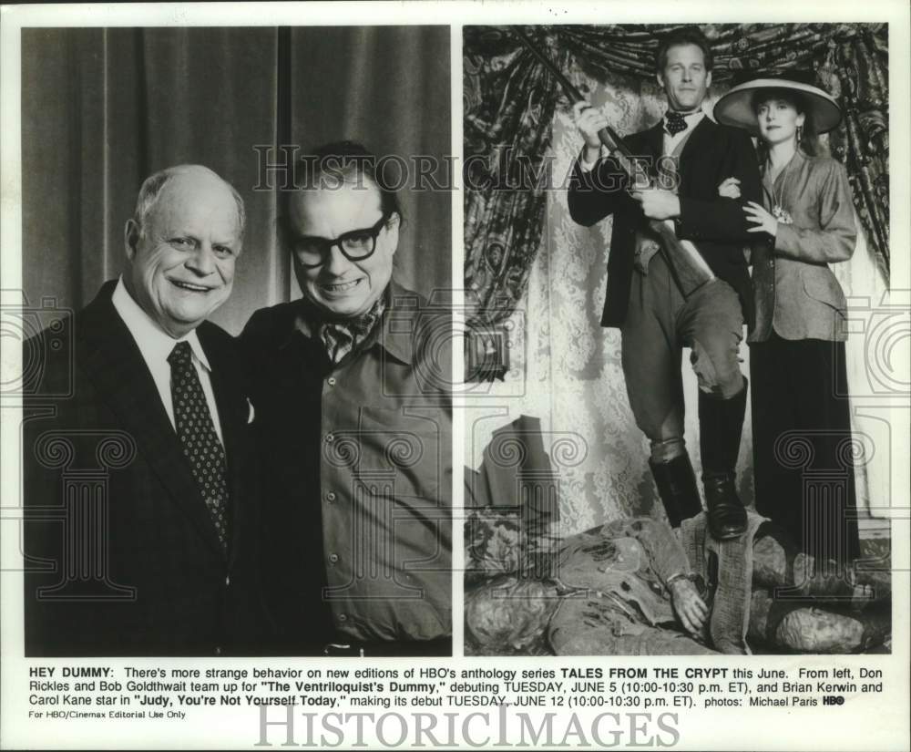 Press Photo Actors Don Rickles, Bob Goldthwait, Brian Kerwin, Carol Kane on HBO - Historic Images