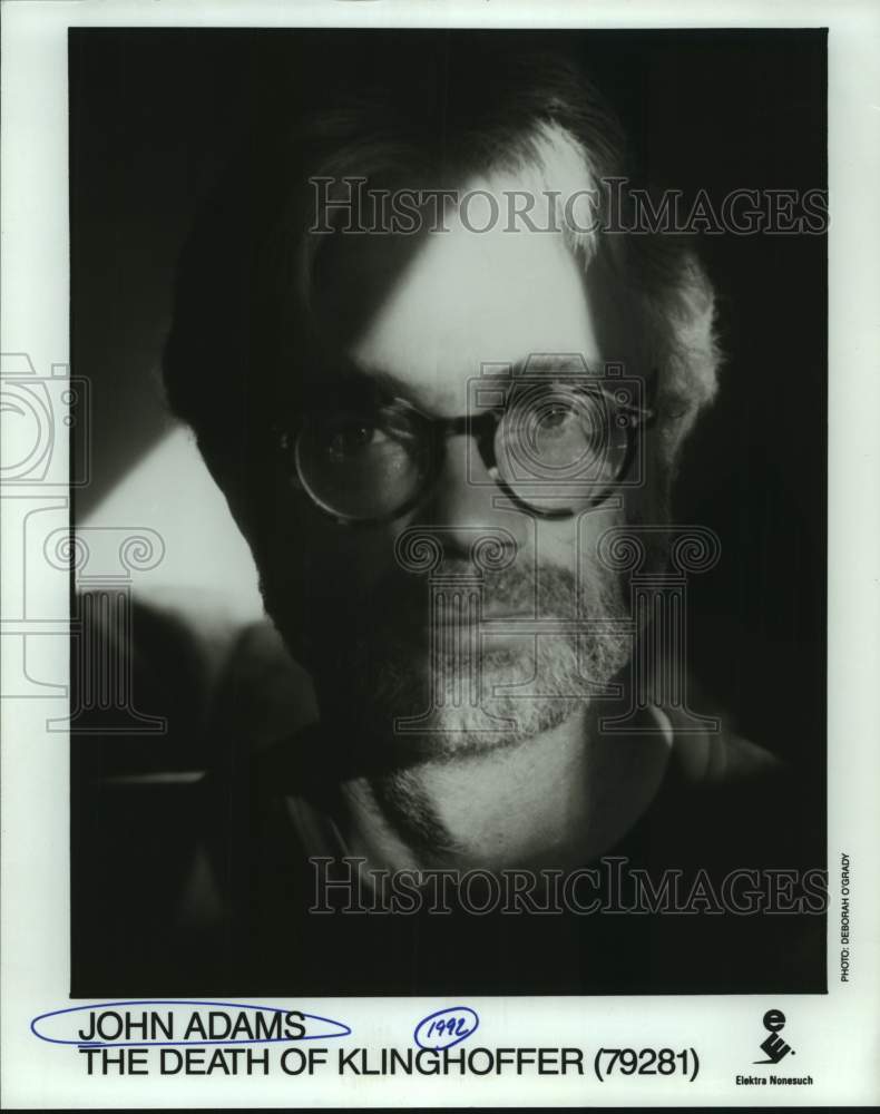 1992 Press Photo Composer John Adams of &quot;The Death of Klinghoffer&quot; fame- Historic Images