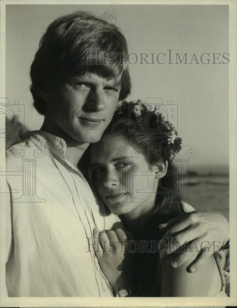 1979 Press Photo Actors Dean Butler, Stephanie Zimbalist in "Forever" on CBS-TV- Historic Images