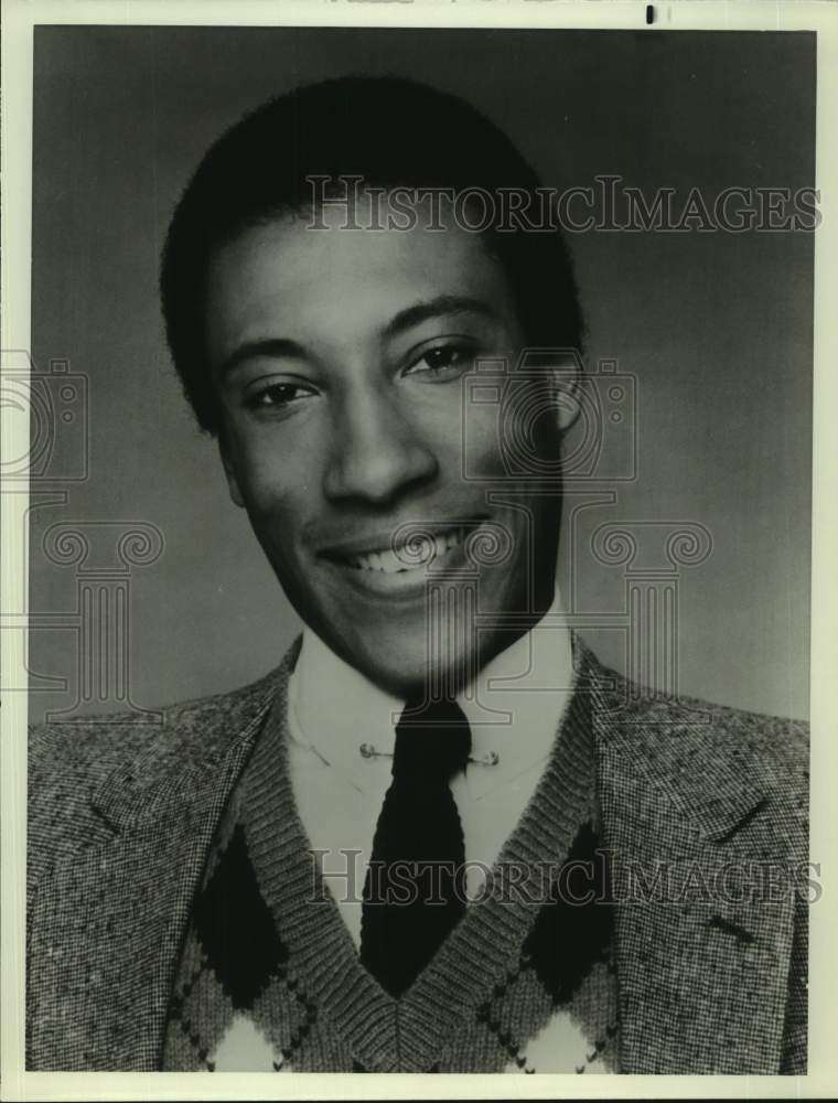 1982 Press Photo Byron Allen, Guest Host on "Real People" on NBC Television- Historic Images