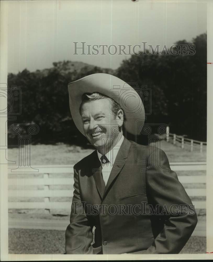 1980 Press Photo Singer Rex Allen smiles in closeup portrait - sap09507- Historic Images