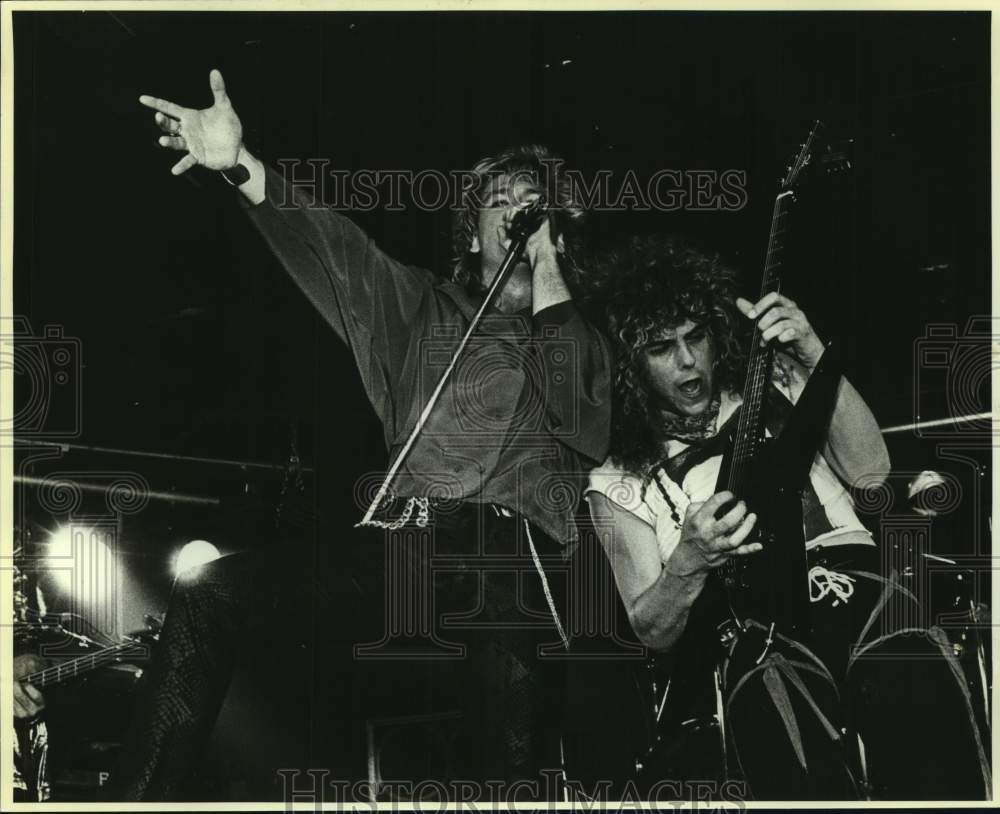 Press Photo Gerald McGhee, Greg Frasheo of the &quot;Brighton Rock&quot; Group, Musicians - Historic Images