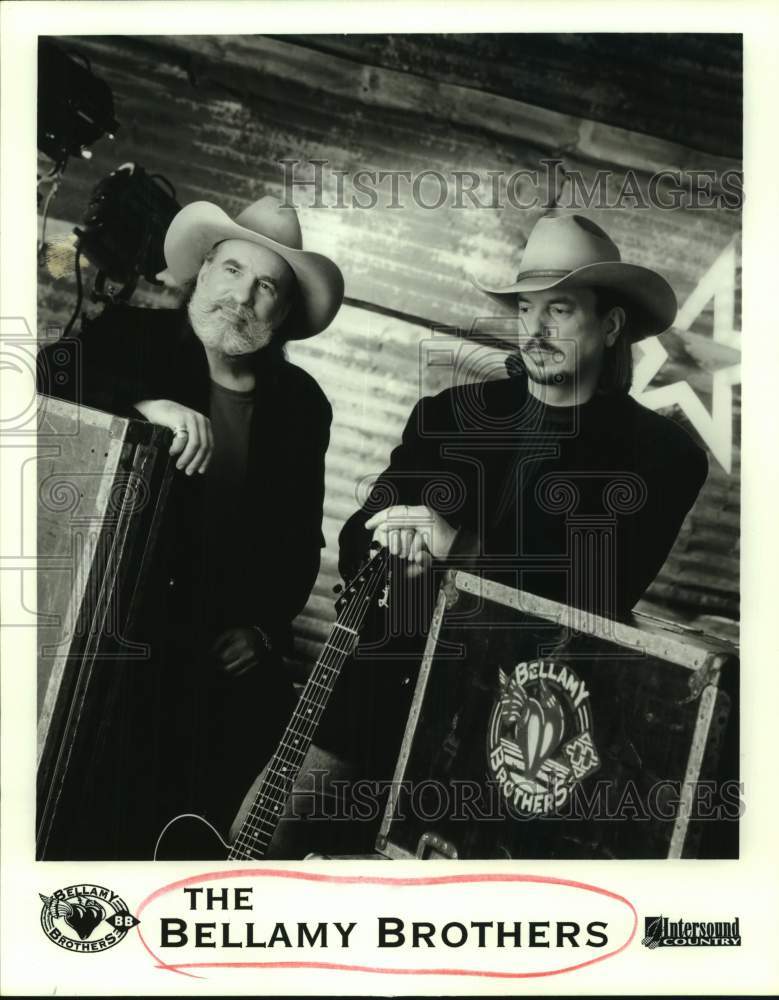 1999 Press Photo Two Members of The Bellamy Brothers, Musical Artists in Band- Historic Images