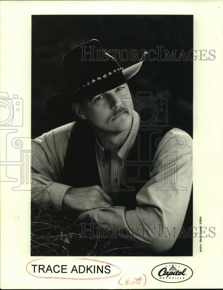 1996 Press Photo Entertainer Trace Adkins, Country and Western Musician- Historic Images