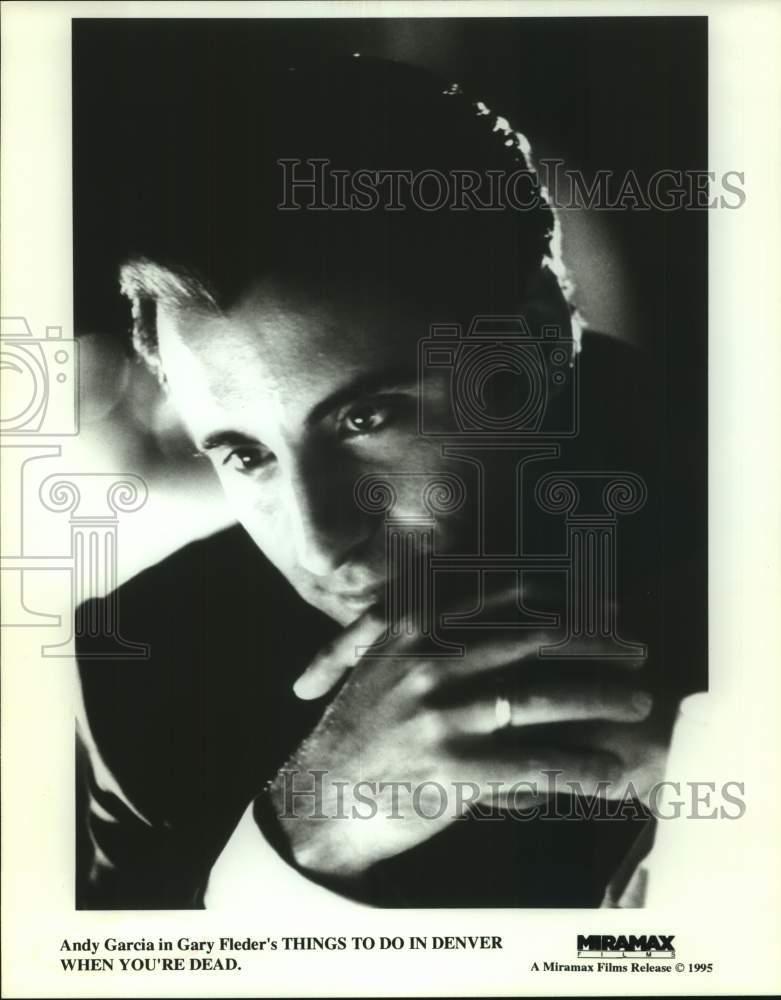 1995 Press Photo Actor Andy Garcia in "Things to Do in Denver When You're Dead"- Historic Images