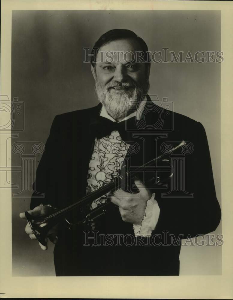 Al Hirt, Jazz Musician, Trumpet Player smiles in closeup portrait - Historic Images