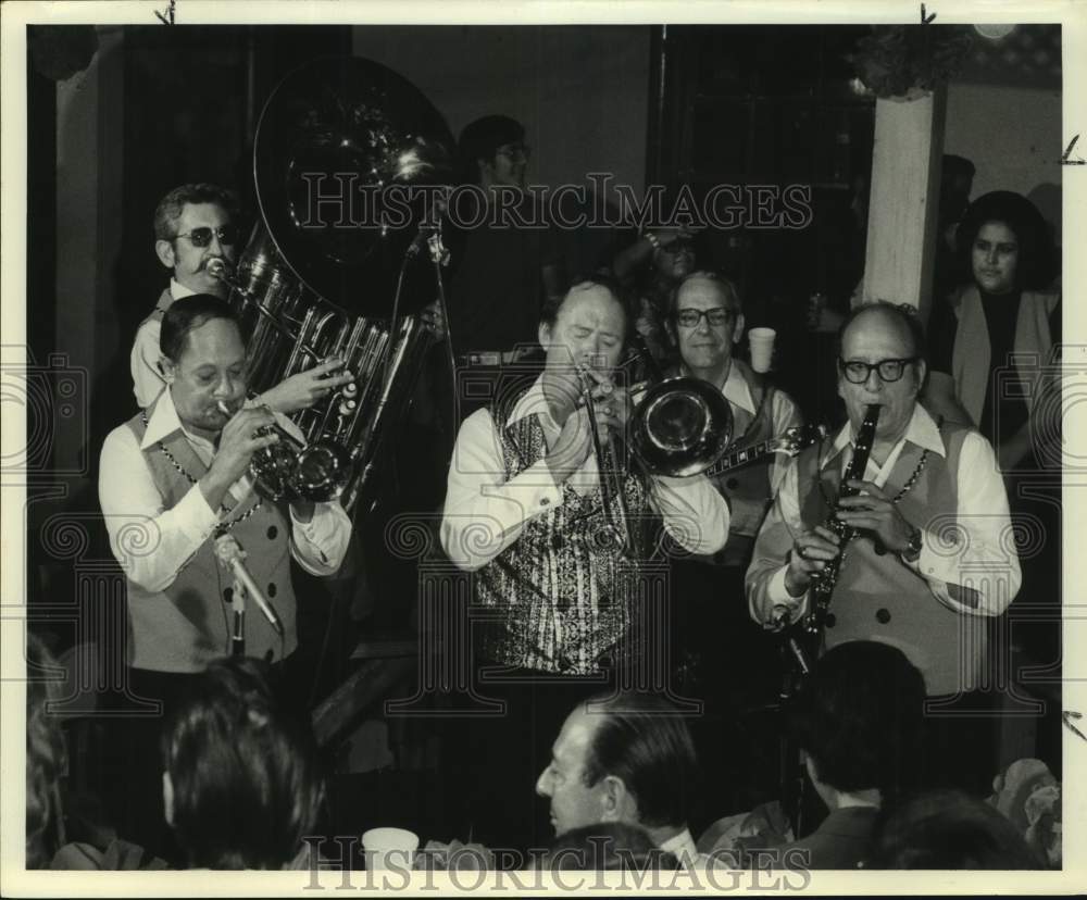 1975 Chuck Reiley and the Alamo City Jazz Band perform at Event - Historic Images