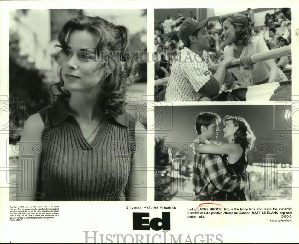 1996 Press Photo Jayne Brook and Matt LeBlanc i n scenes from "Ed" - sap11131- Historic Images