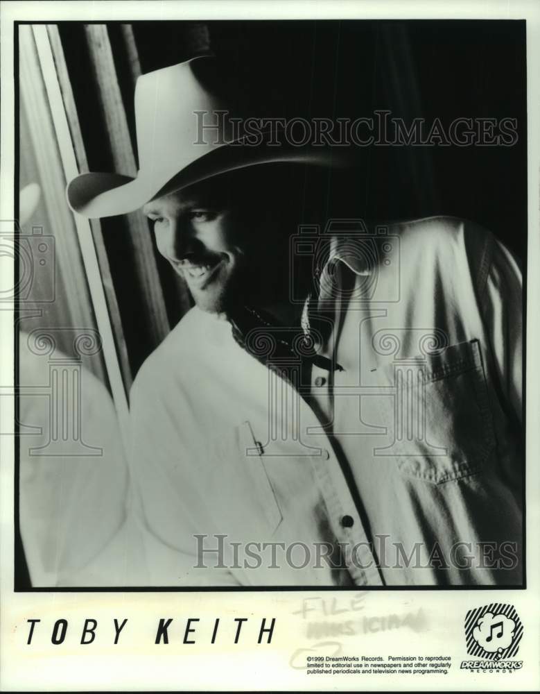 1999 Press Photo Country Singer Toby Keith, Musician - sap11876- Historic Images