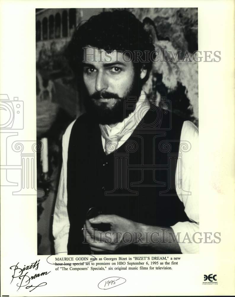 1995 Press Photo Actor Maurice Godin in &quot;Bizet&#39;s Dream&quot;, The Composers Specials- Historic Images