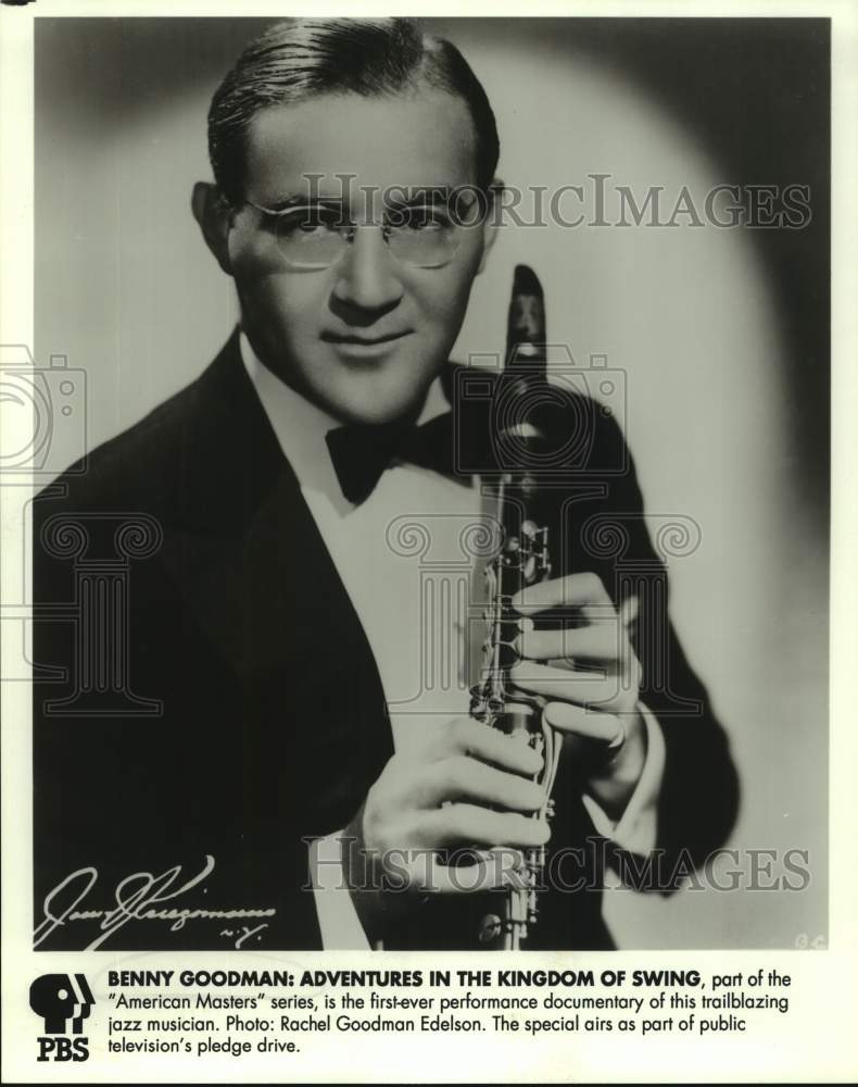 Press Photo Clarinet Player Benny Goodman - Historic Images