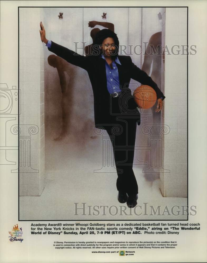 Press Photo Whoopi Goldberg in the title role in Eddie, on ABC. - Historic Images