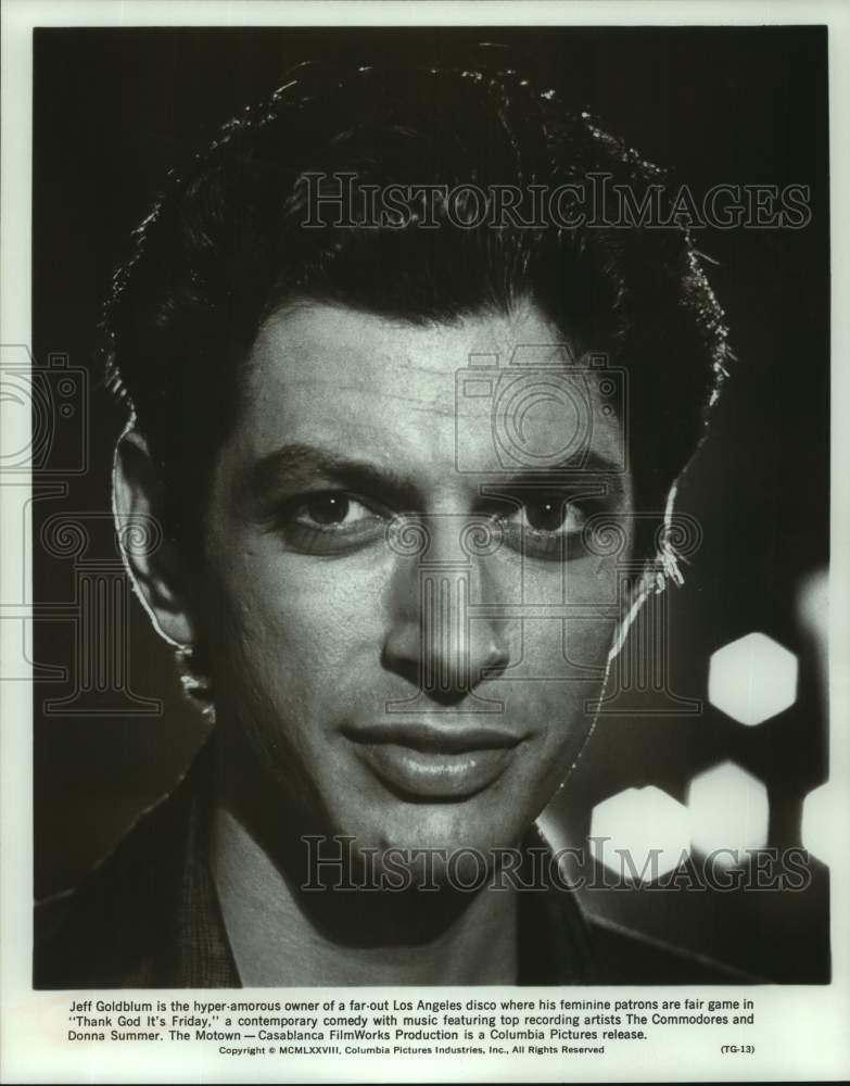 1978 Press Photo Jeff Goldblum stars in Thank God It&#39;s Friday. - sap12046- Historic Images