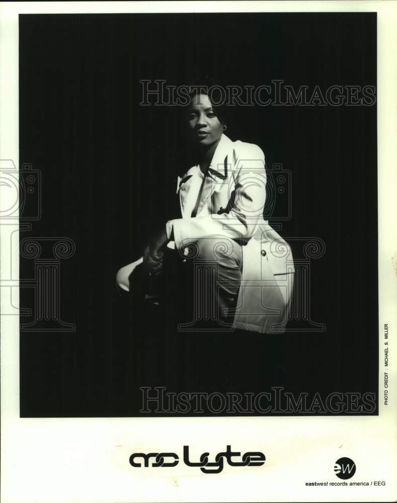 1996 Press Photo MC Lyte, hip-hop rapper, songwriter and actress. - sap12118- Historic Images