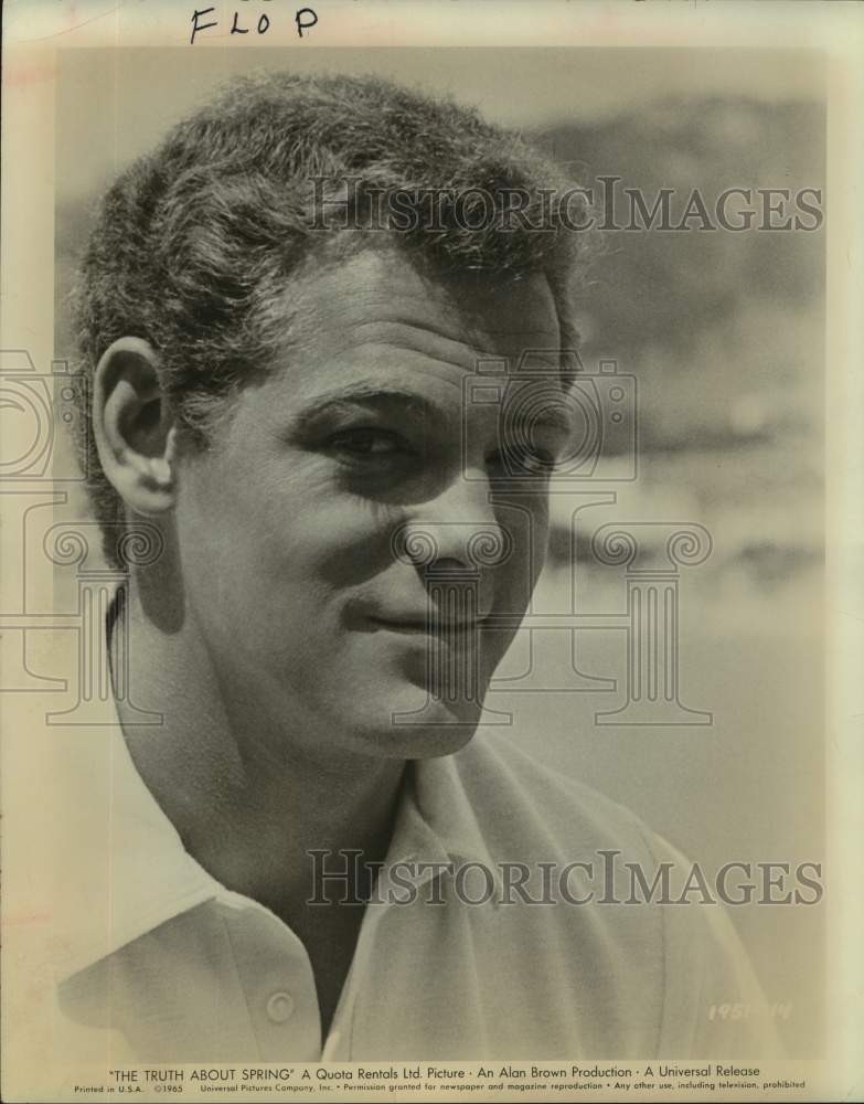 1965 Press Photo Actor James MacArthur in &quot;The Truth about Spring&quot; movie - Historic Images