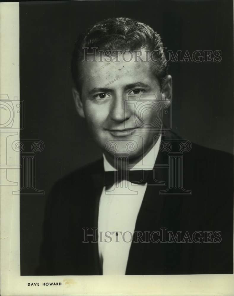 Press Photo Entertainer Dave Howard - Historic Images