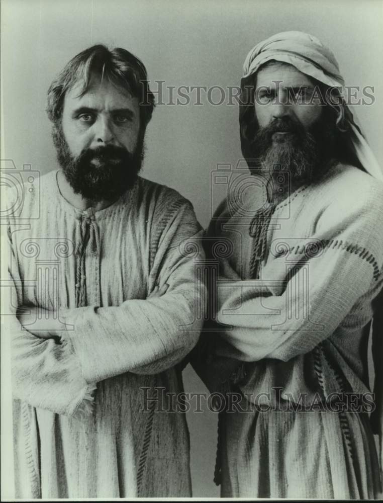 Press Photo Actor Anthony Hopkins with co-star in portrait - Historic Images