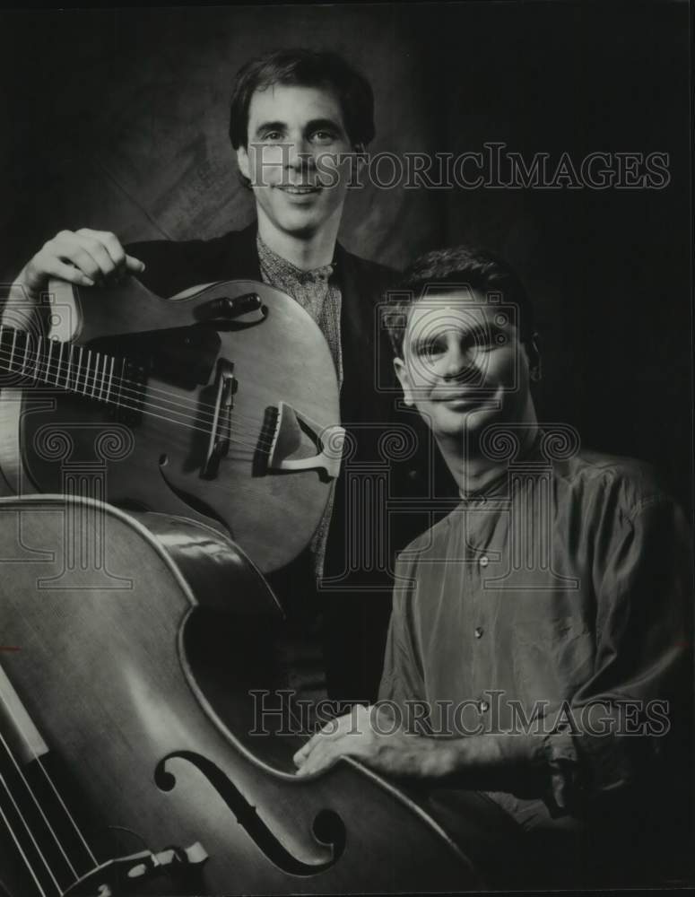 1997 Press Photo Musicians Matt Dunne and Darrel Tidasack, Jazz Group- Historic Images