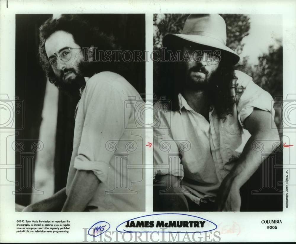 1992 Press Photo Singer James McMurtry - sap14302- Historic Images