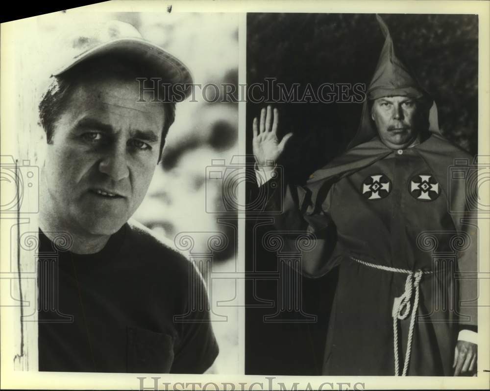1979 Press Photo Don Meredith &amp; Albert Salmi in My Undercover Years with the KKK - Historic Images