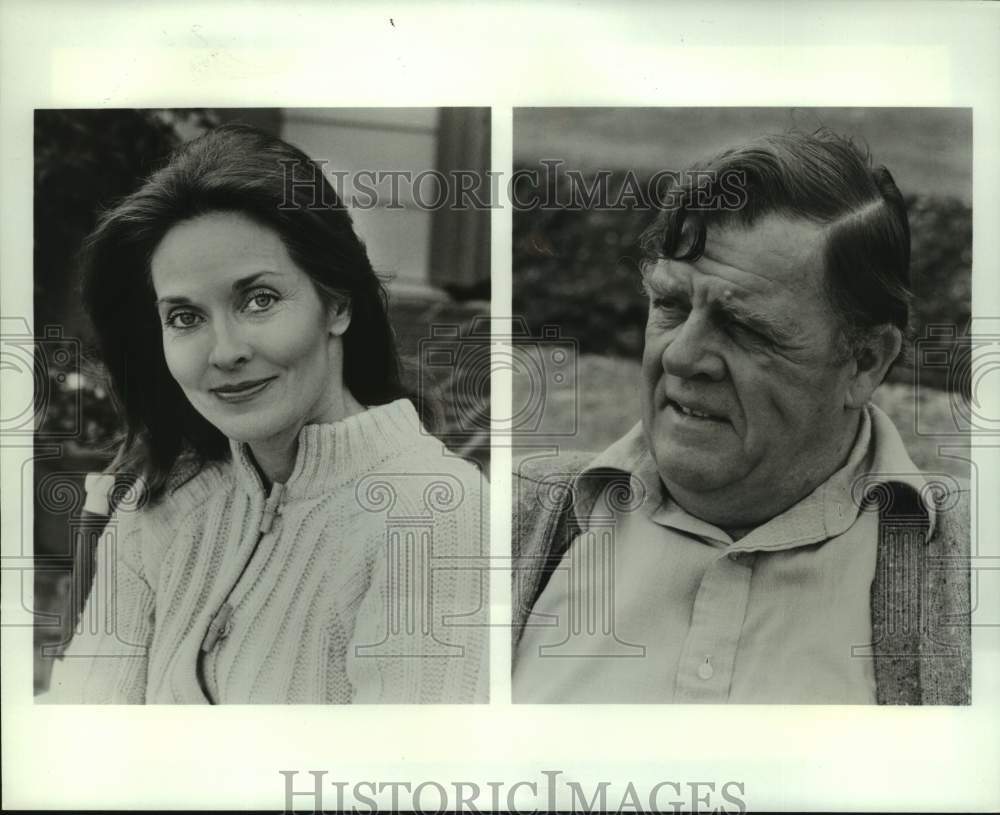 1983 Press Photo Actors Lee Meriwether and Pat Hingle in "The Breadwinner" movie- Historic Images