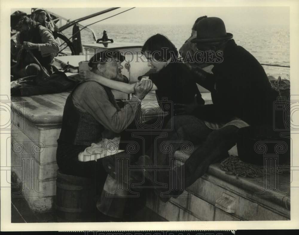 1977 Press Photo Actors on "The Bell System presents Captains Courageous" on ABC- Historic Images