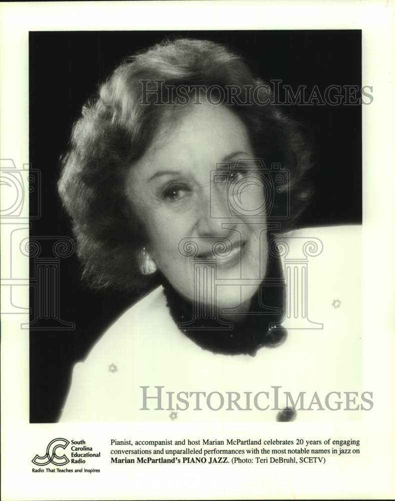 Press Photo Pianist Marian McPartland, Jazz Musician - Historic Images