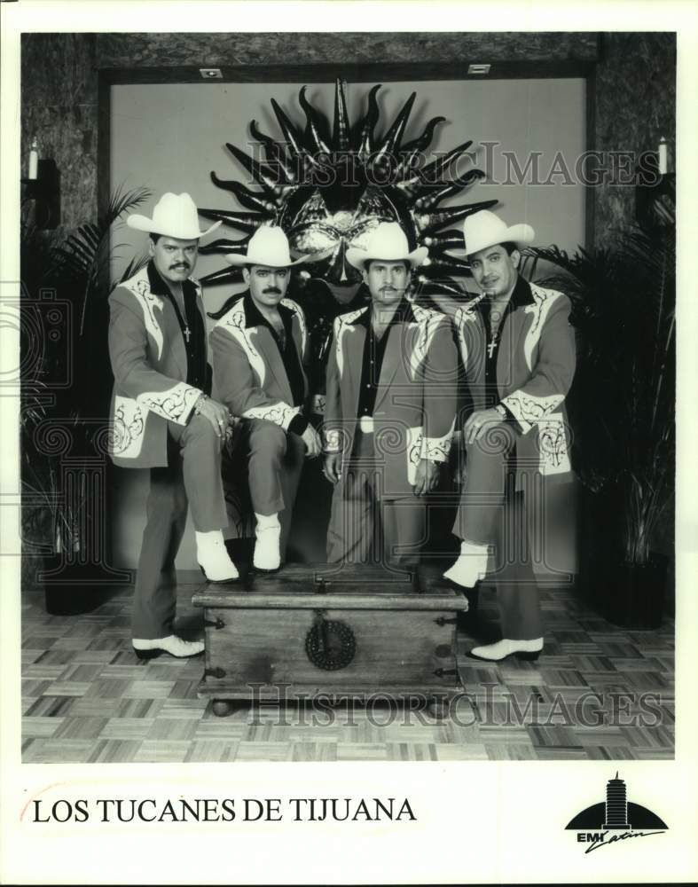 Press Photo Four Members of the Los Tucanes De Tijuana Band - Historic Images