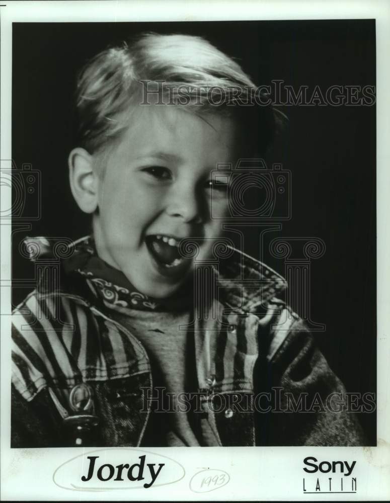 1993 Press Photo Singer Jordy - sap15128- Historic Images