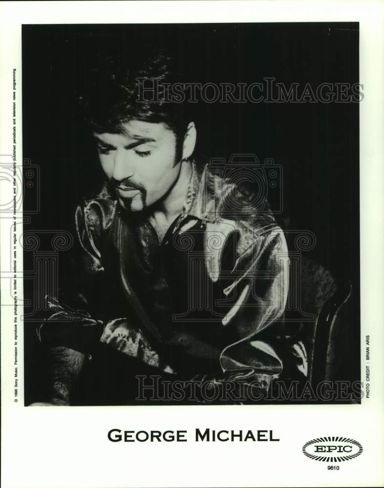 1996 Press Photo Singer George Michael - sap15792- Historic Images