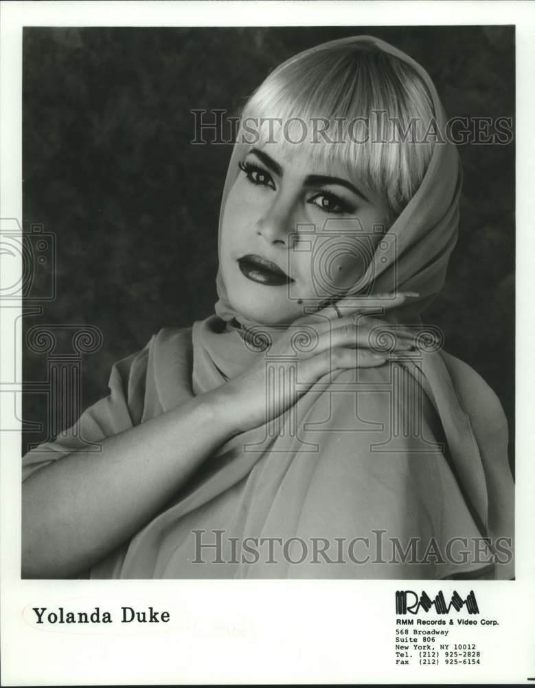 1997 Press Photo Entertainer Yolanda Duke - sap15975- Historic Images