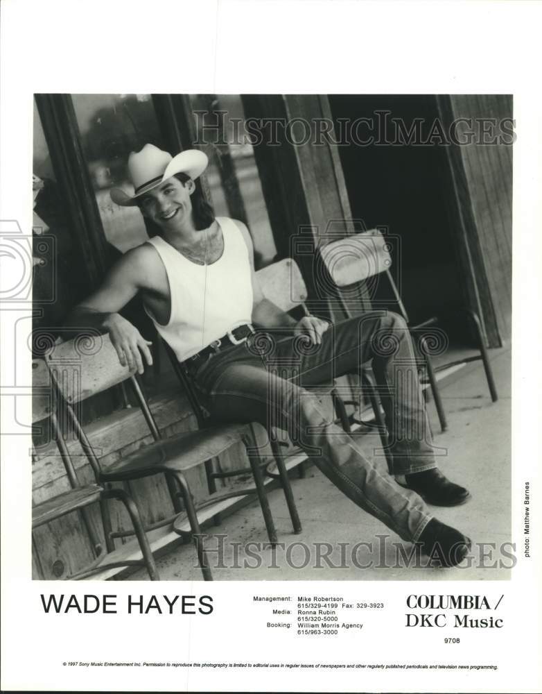 1997 Press Photo Wade Hayes, Musician, Singer - sap16045- Historic Images