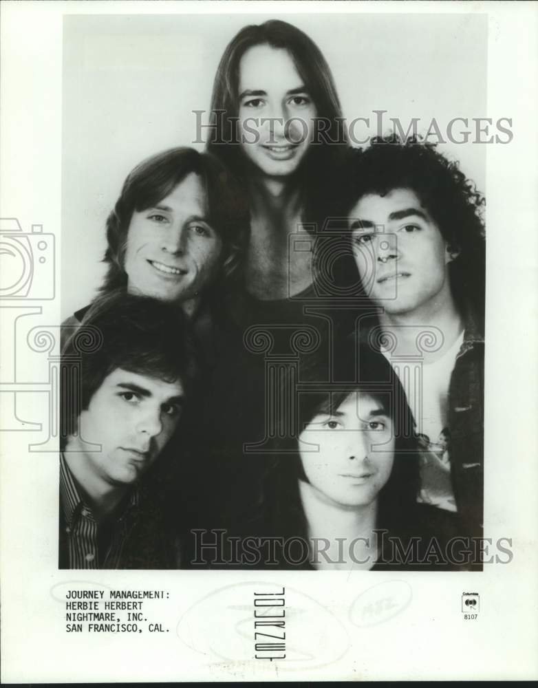 1981 Press Photo Members of Journey, American soft rock group. - sap16347- Historic Images