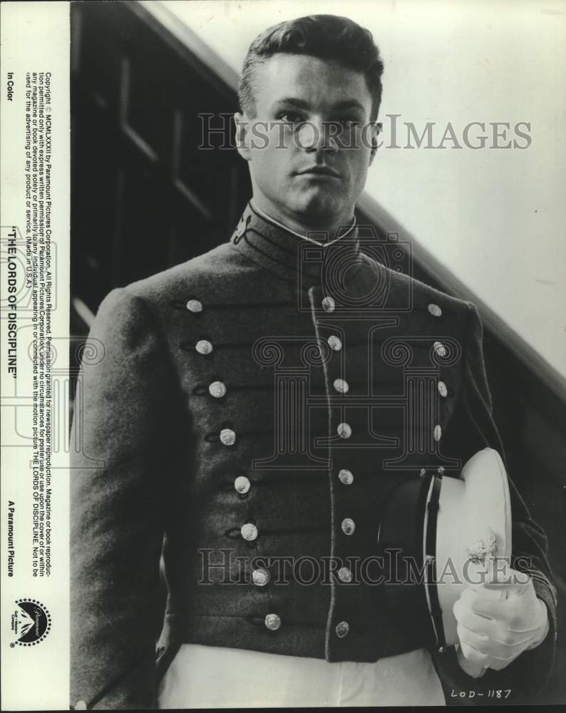 1982 Press Photo Actor David Keith in "The Lords of Discipline" movie- Historic Images