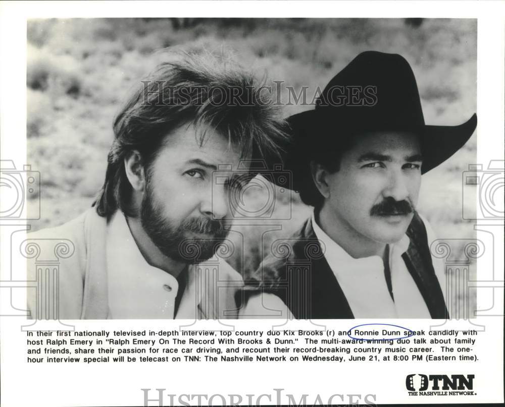 Press Photo Ronnie Dunn and Kix Brooks of Brooks &amp; Dunn Musical Duo - Historic Images