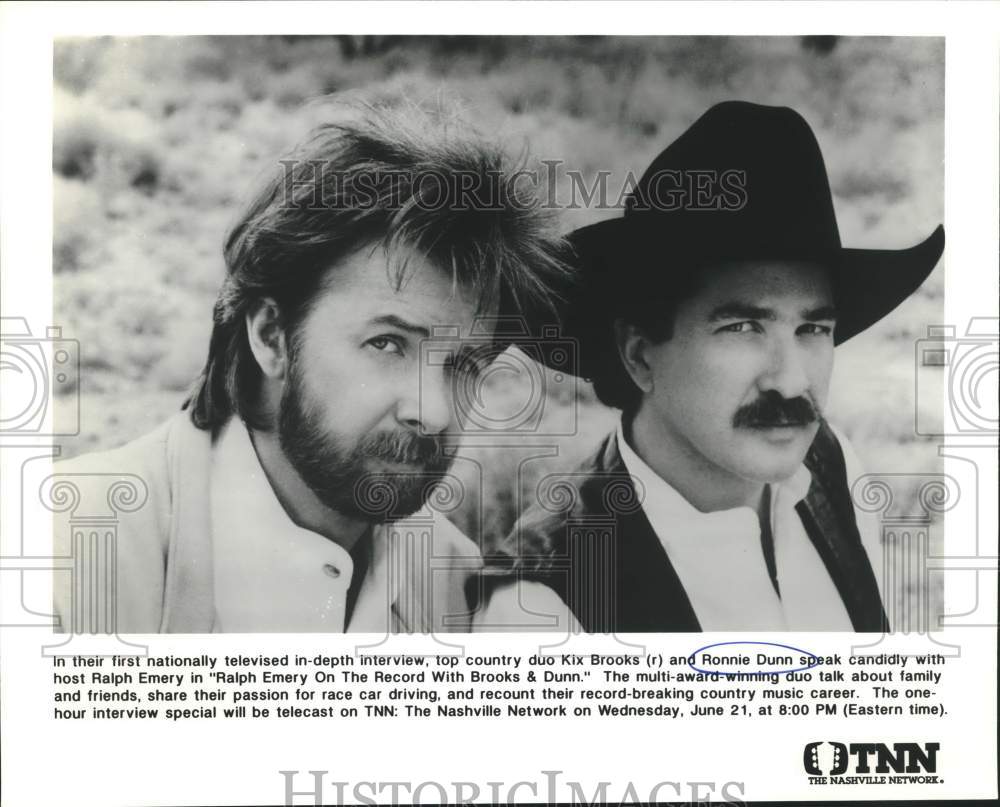 Press Photo Ronnie Dunn and Kix Brooks of Brooks & Dunn Musical Duo - Historic Images