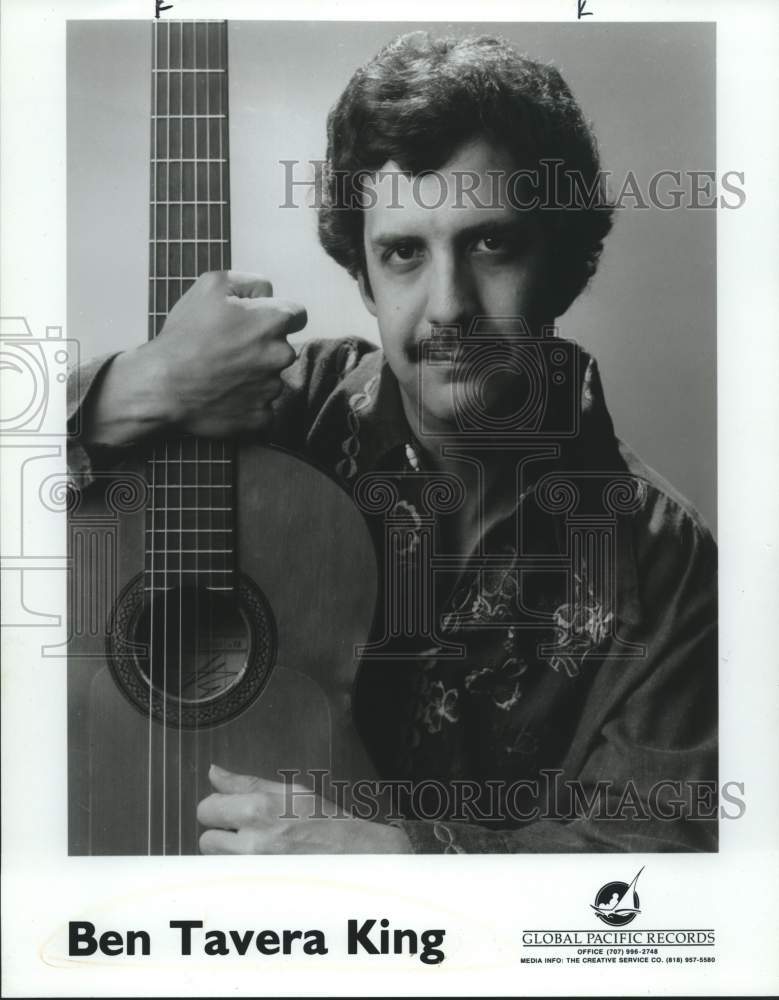 Press Photo Ben Tavera King, Latin American musician and songwriter. - Historic Images