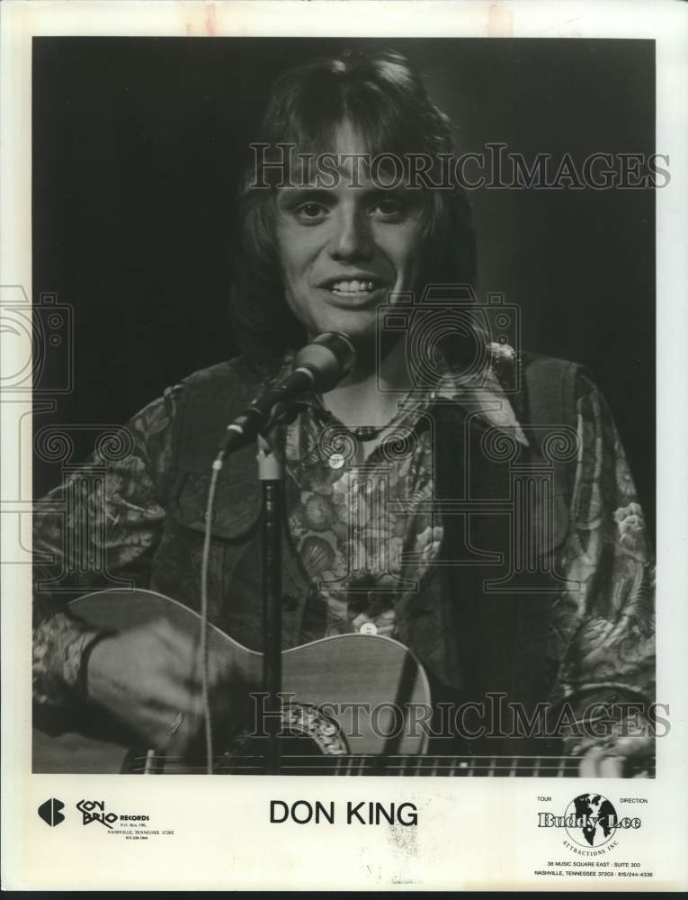 1978 Press Photo Recording artist Don King - sap17891- Historic Images