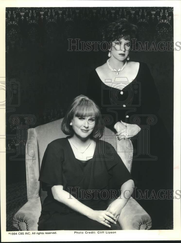 Actress Sharon Gless with co-star in show portrait - Historic Images