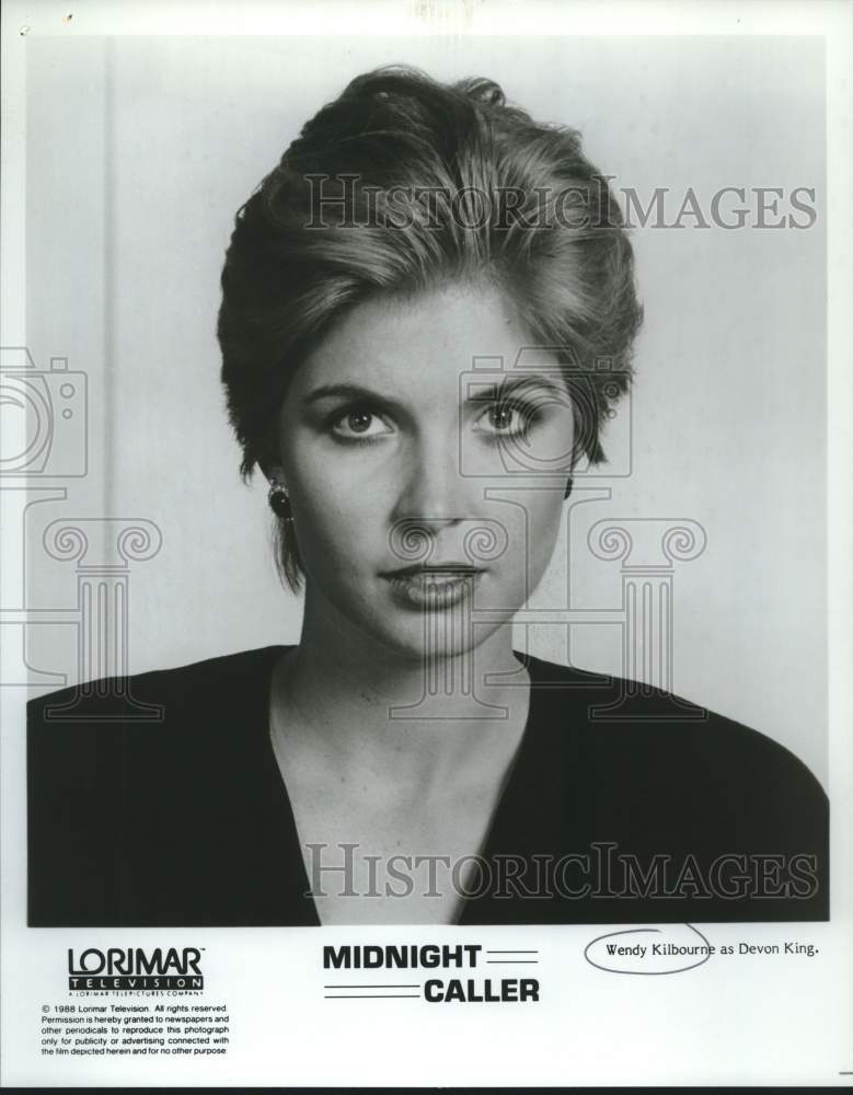 1988 Press Photo Wendy Kilbourne as Devon King in "Midnight Caller" - sap18040- Historic Images