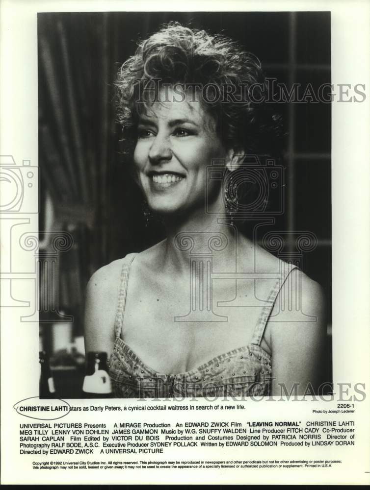 1992 Press Photo Actress Christine Lahti as Darly Peters in "Leaving Normal"- Historic Images