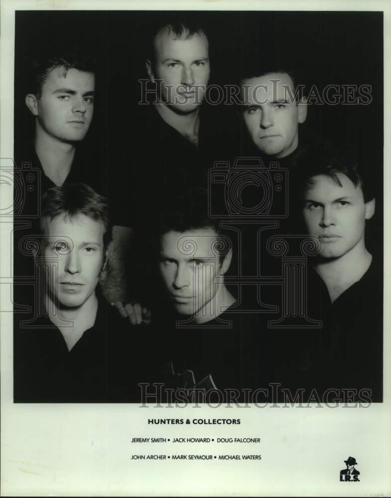 1980 Press Photo Six Members of the band Hunters &amp; Collectors, Musicians- Historic Images