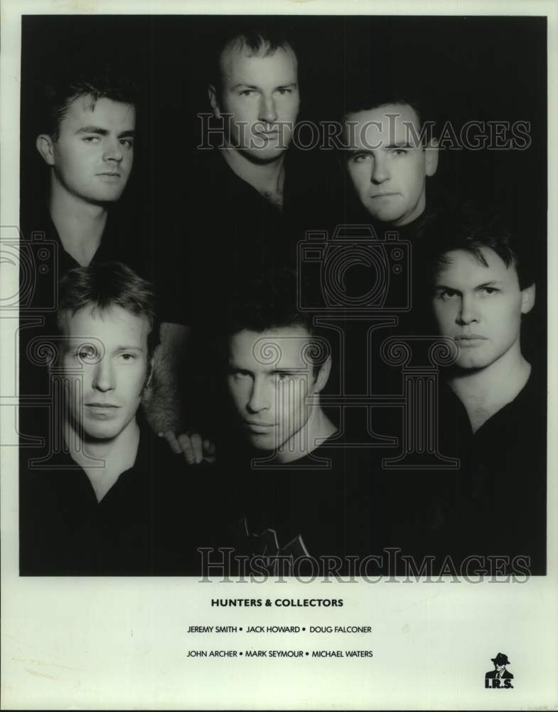 1980 Press Photo Six Members of the band Hunters & Collectors, Musicians- Historic Images