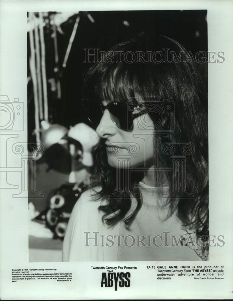 1989 Press Photo Gale Anne Hurd, producer of the underwater adventure The Abyss- Historic Images