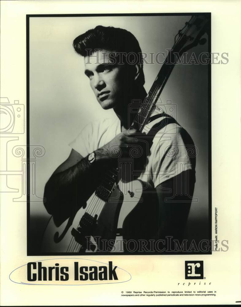 1989 Press Photo Musician Chris Isaak - sap19340- Historic Images