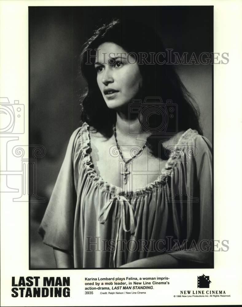 1996 Press Photo Actress Karina Lombard plays Felina in &quot;Last Man Standing&quot;- Historic Images