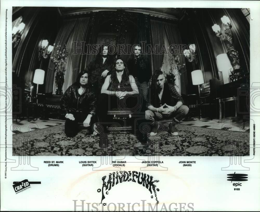 1991 Press Photo Recording Artists Mindfunk - sap20028- Historic Images