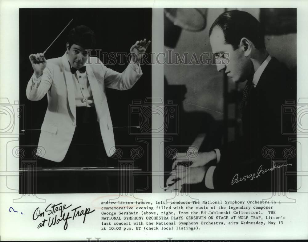 Press Photo Andrew Litton, Conductor of The National Symphony Orchestra - Historic Images