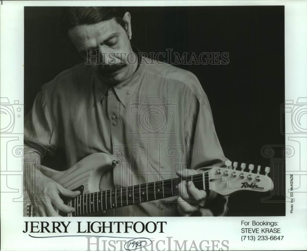 1995 Press Photo Jerry Lightfoot, Guitarist - sap20089- Historic Images